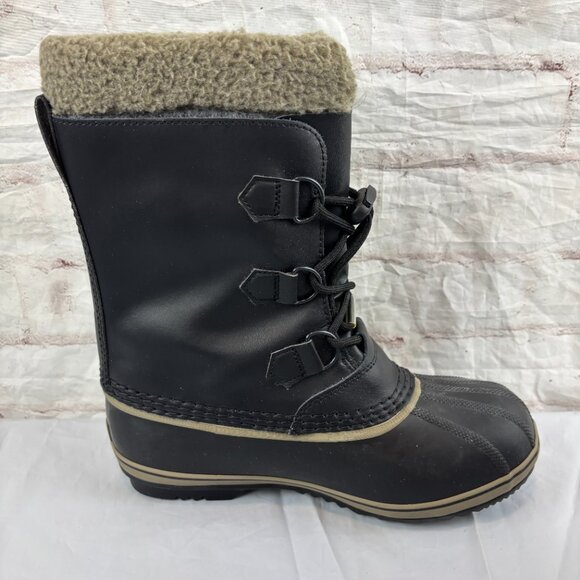 Sorel Women's 7 Black Yoot Pak Insulated Waterproof Sherpa Winter Boots - Picture 12 of 13